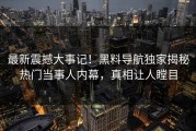 最新震撼大事记！黑料导航独家揭秘热门当事人内幕，真相让人瞠目