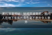 黑料深度揭秘：秘闻风波背后，圈内人在地下车库的角色毫不意外令人意外