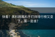快看！黑料网黑料不打烊排行榜又变了，第一是谁？