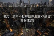 曝光！黑料不打烊疑似泄露XX录音，真假成谜！