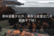 黑料合集大公开：黑料正能量这几年到底干了啥？